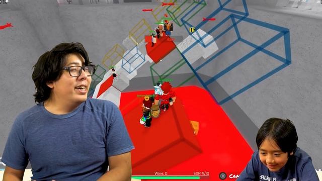 DON'T FALL OFF YELLOW!! Let's play Roblox Color Experiment with Ryan's Daddy смотреть онлайн