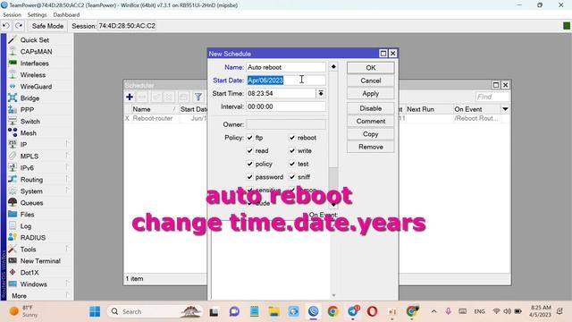Automatic Reboot MikroTik Router Using System Scheduler смотреть онлайн