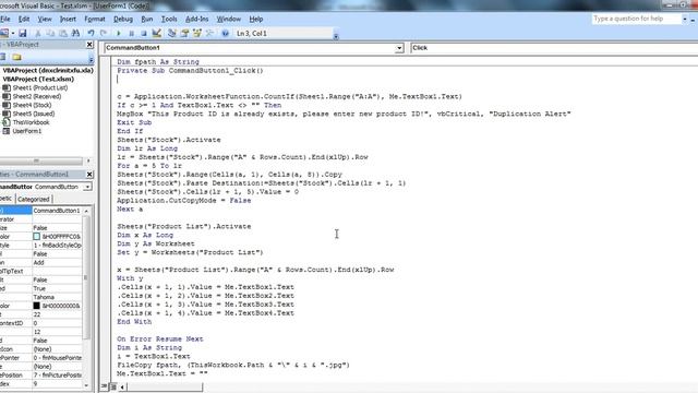 Inventory Management in Excel VBA Tutorial Part 2 - Insert and Save Picture, Search смотреть онлайн