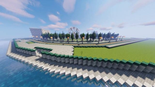 Строим город в MINECRAFT #17 - ПАРК ОТДЫХА смотреть онлайн