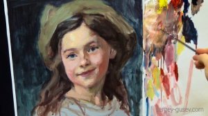 Как написать портрет акриловыми красками?