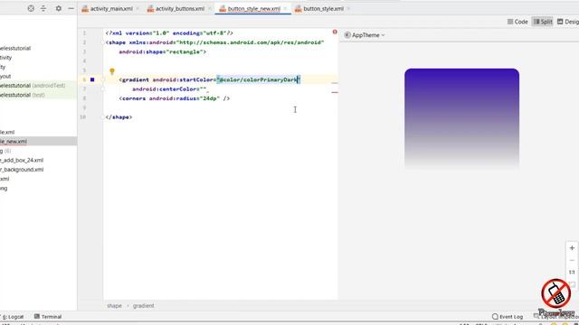 Colorful Button Android Studio | Stylish Gradient Button Tutorial In Hindi | App Development #8 смотреть онлайн