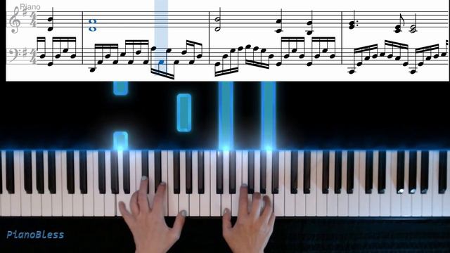 Tutorial - Nearer, my God, to Thee with Sheet Music - Mais Perto Quero Estar com Partitura смотреть онлайн