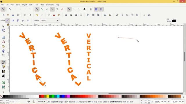 Inkscape tutorial vertical text смотреть онлайн