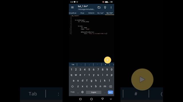 How to make KivyMD app with Multiple Screens using ScreenManager | #KivyMD | # Pydroid3 | CodeWithH смотреть онлайн