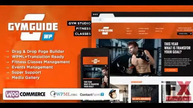 Preview Gym Guide - Fitness Sport WordPress Theme TForest смотреть онлайн