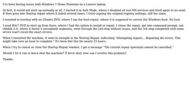 Windows 7 not booting up and stuck at startup repair смотреть онлайн