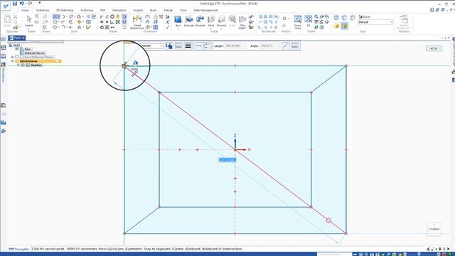Sketch Angle Box Tutorial For Siemens Solid Edge смотреть онлайн