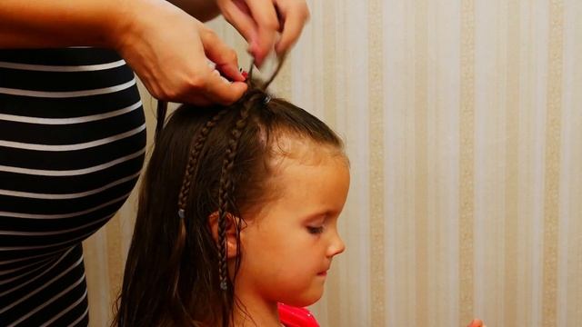 Простые прически с Китти: прическа хвостик с сердечком | Волшебница Китти смотреть онлайн