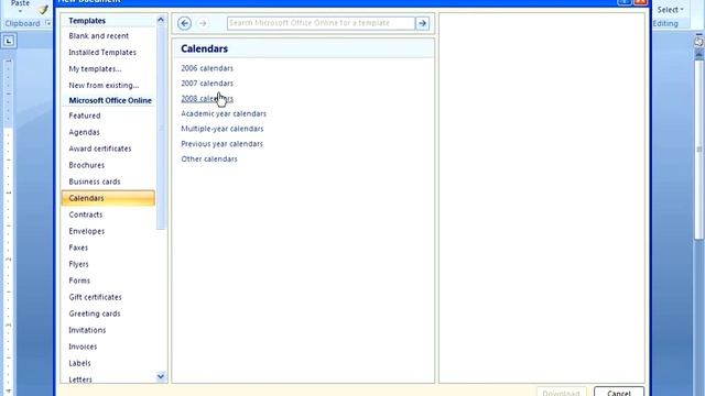 Word 2007 - Using a Template смотреть онлайн