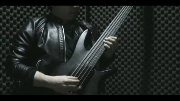The Chicken fretless bass with Ibanez GWB35
