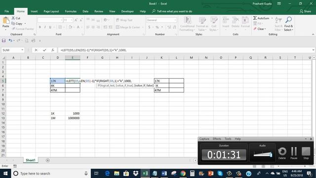 Convert values given in thousands and millions to respective numbers in Excel смотреть онлайн