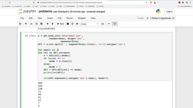 Awesome Pandas Tricks - Advent of Code Problems 1-5 смотреть онлайн