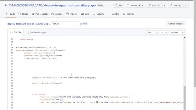 deploy telegram bot or any python script with database on railway app hosting смотреть онлайн