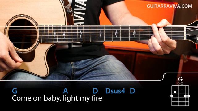 How To Play Light My Fire On Guitar Easy Lesson! смотреть онлайн