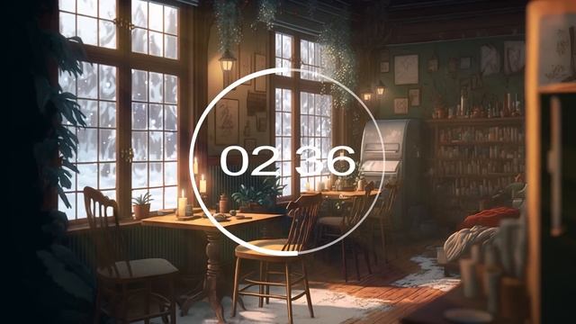 25/5 Pomodoro Timer | Cozy Coffee Shop with lofi for Relaxing, Studying and Working ❄️ | 4 x 25 min смотреть онлайн