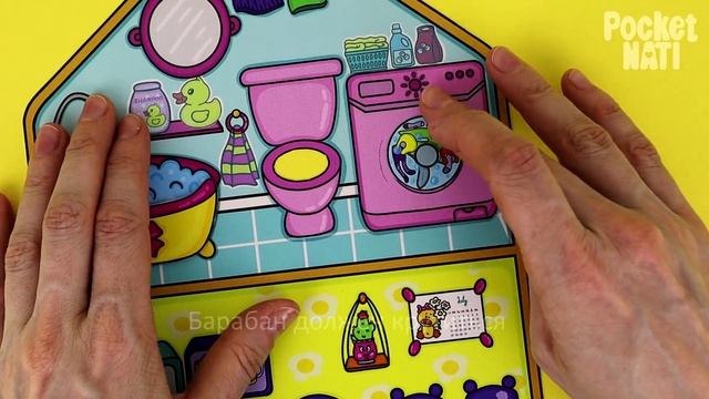 Книжка - ДОМ для Семьи уточки Лалафанфан Pocket Nati | Видео инструкция по сборке смотреть онлайн