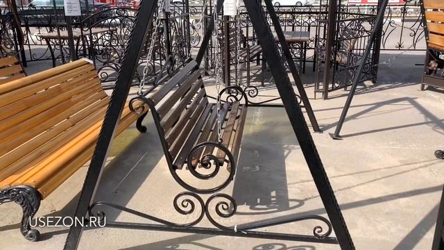 Кованые качели "Виноградный Сад" от компании "Удачный Сезон"! смотреть онлайн