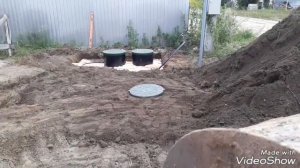 Септик Флагман 5. Дренаж при высоких грунтовых водах.