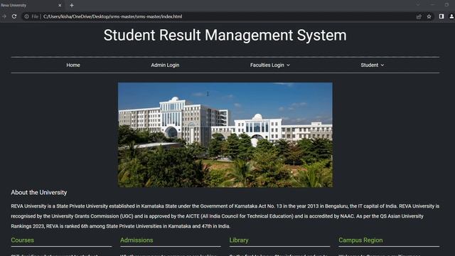 STUDENT RESULT MANAGEMENT USING HTML,CSS,PYTHON смотреть онлайн