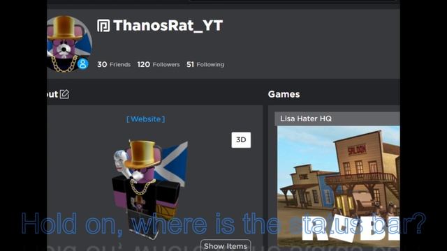 RIP ROBLOX STATUS BAR смотреть онлайн