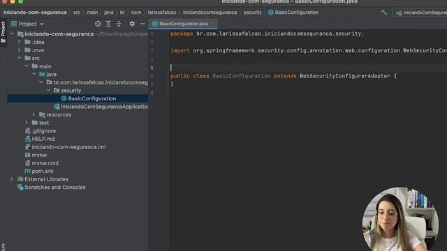 Como iniciar a configuração do Spring Security смотреть онлайн