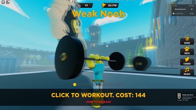 ПРОКАЧАЛ ЧИТАМИ НУБИКА? Быстрая Прокачка в Strongman Simulator смотреть онлайн