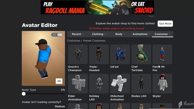 roblox avatar is not working смотреть онлайн