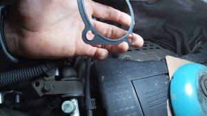 Mitsubishi Lancer X замена помпы и термостата