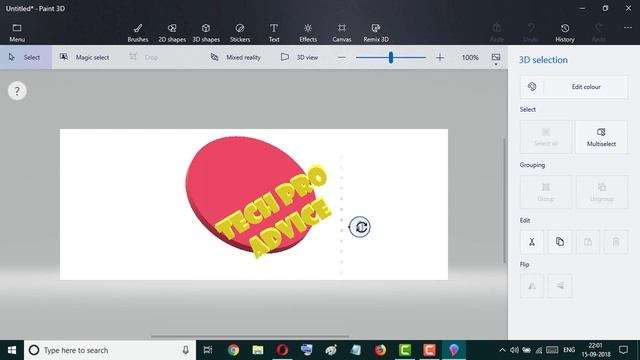 HOW TO CREATE 3D LOGO IN PAINT 3D смотреть онлайн