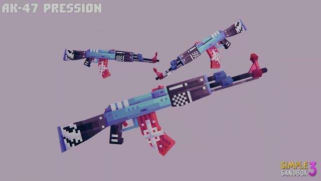 NEW AK-47 SKINS - SIMPLE SANDBOX 3 смотреть онлайн