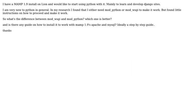 DevOps & SysAdmins: Python with mamp смотреть онлайн