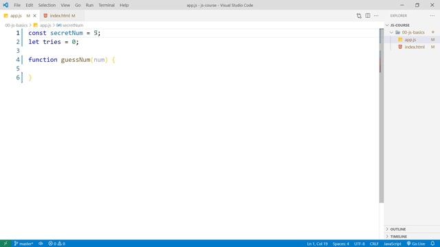 Проект JavaScript "Угадай число" / 16 proj start JavaScript смотреть онлайн