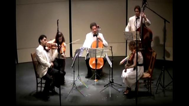 Dvorak String Quintet in G Major, Op. 77 - 1st mvmt. Central Vermont Chamber Music Festival 2010. смотреть онлайн