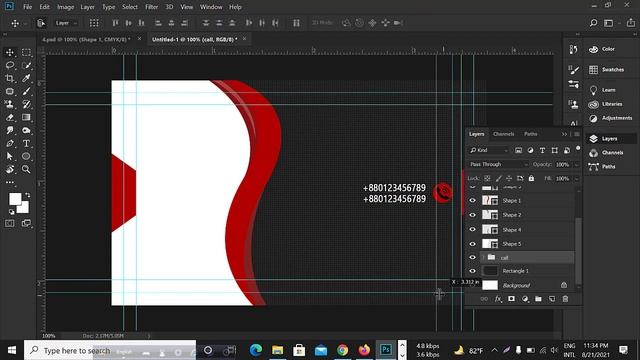 Professional Business Card Design in Bangla tutorial смотреть онлайн