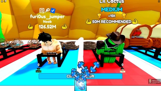 NOOB VS CHAD Dans Roblox Deadlift Simulator смотреть онлайн