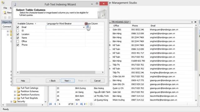 Full Text Search Trong SQL 2008 - Hồ Hoàng Giang смотреть онлайн