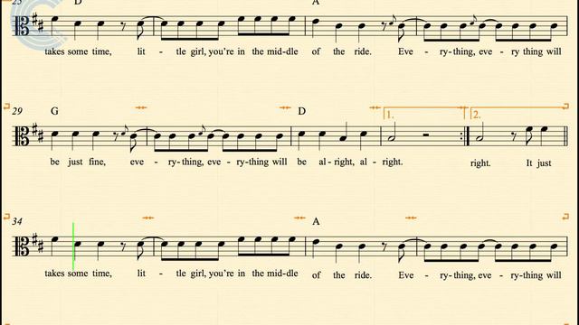 Viola - The Middle - Jimmy Eat World - Sheet Music, Chords, & Vocals смотреть онлайн