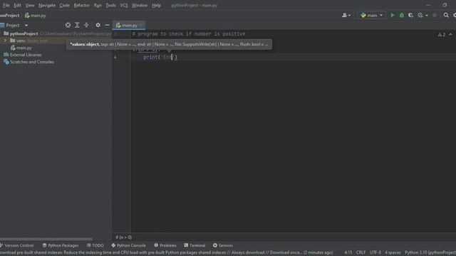 Python to check weather a given number is positive смотреть онлайн