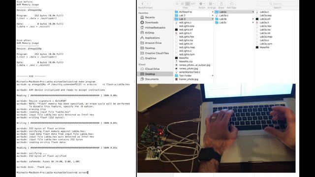 Lab3a Serial Monitor Rx TX смотреть онлайн
