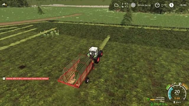 FS19 Rags2Riches No Mans Land #35 - Timelapse, Collecting Grass & Fertilizing смотреть онлайн