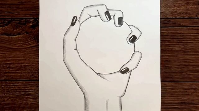 Elinde Ayna Tutan Kız Çizimi [ Hand Holding Mirror Drawing ] - Çizim Mektebi Kolay Çizim Fikirleri