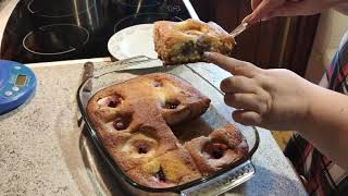 Яблочный пирог на творожном тесте.Apple pie with curd dough.