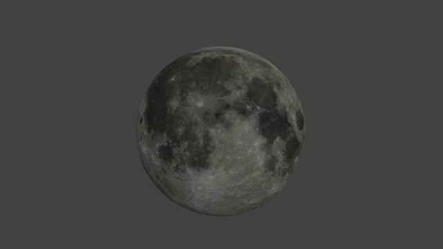3D модель луны в Blender смотреть онлайн