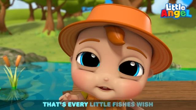 Let's Go Fishing! | Baby John | Little Angel And Friends Fun Educational Songs