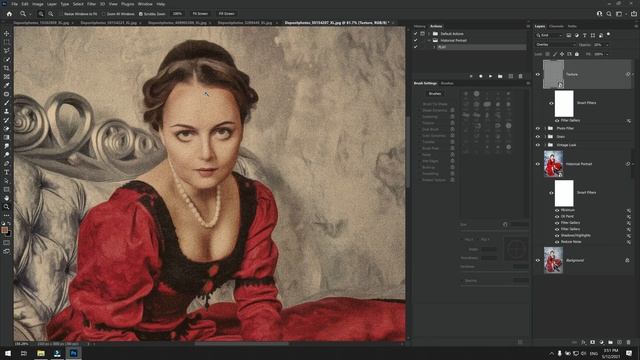 Historical Portrait - Photoshop Action смотреть онлайн