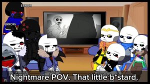 Sans AU react to ??? • Errormare, Drink (⚠️ My AU ⚠️)