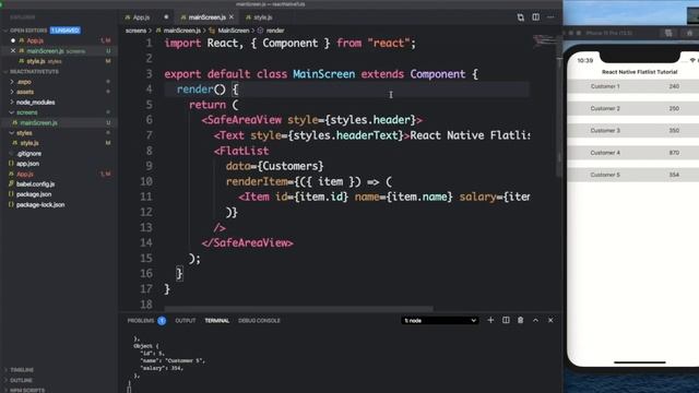 React Native FlatList Tutorial | React Native For Absolute Beginners смотреть онлайн
