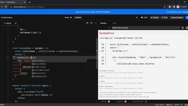 React Interviewer Question with Solution | Make Accordion | how Children when clicked смотреть онлайн
