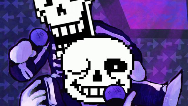 Undertale x Friday Night Funkin' (Bonetrousle + Spookeez) mashup смотреть онлайн